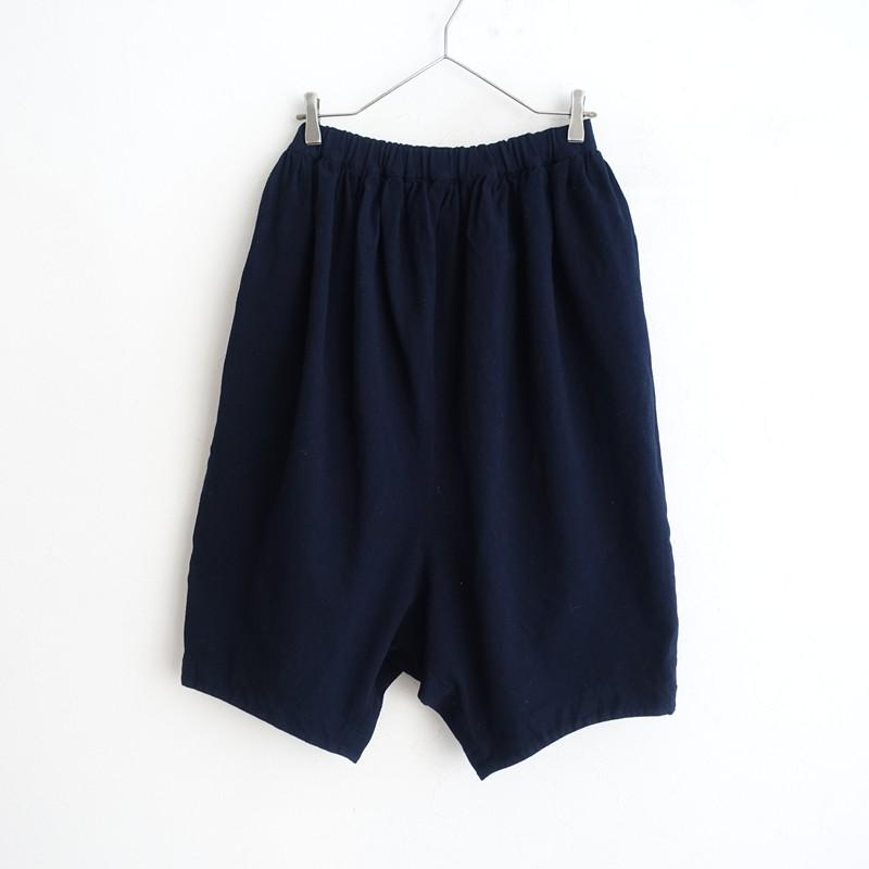 コムデギャルソンコムデギャルソン 波形カットキュロットパンツ ネイビー XS コムデギャルソン COMME des GARCONS *サルエルワイドイージーパンツ