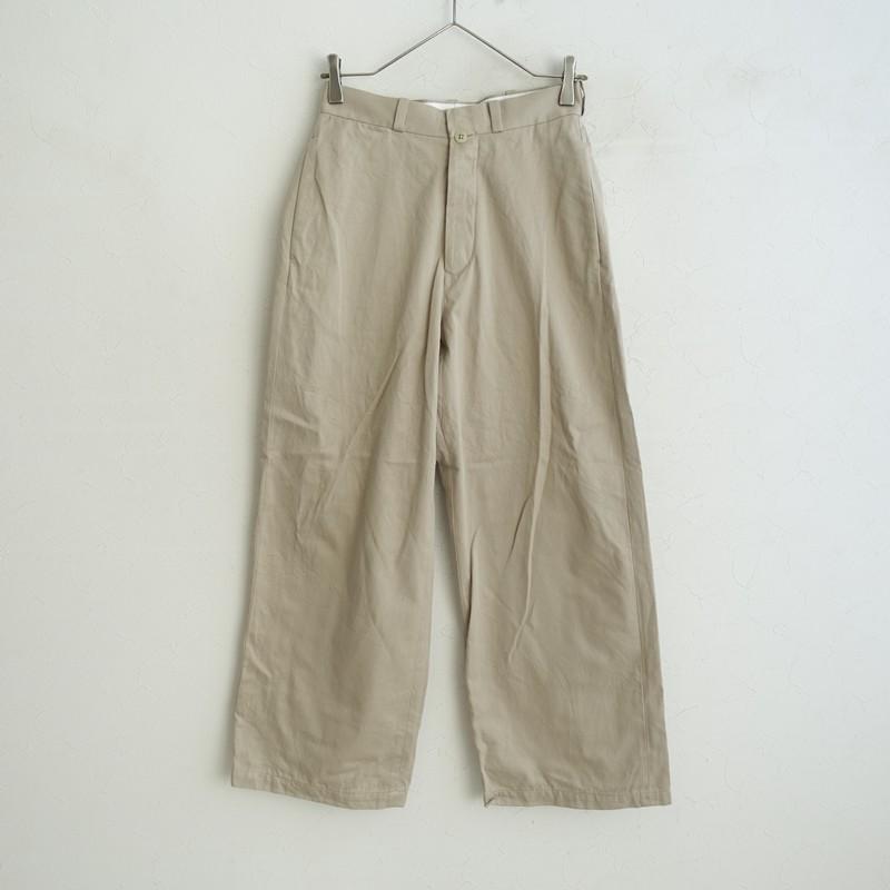 YAECA（ヤエカ） *65608 CHINO CLOTH PANTS WIDE コットンチノクロス