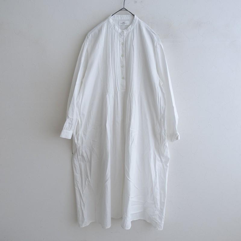 ソイル soil *コットンピンタックワンピース*1ドレス綿ホワイト白