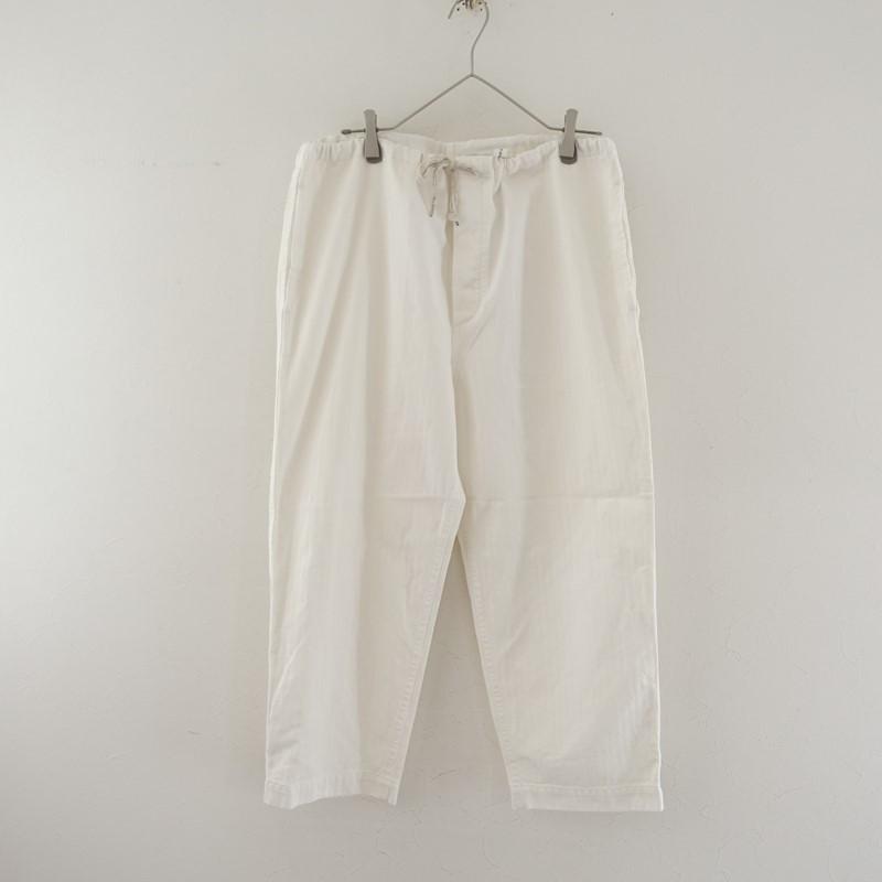 chimala チマラ　ヘリンボーン　カーゴパンツ　Mサイズ　オフホワイト chimala（チマラ） *コットンヘリンボーンイージーパンツ*Mボトムス綿