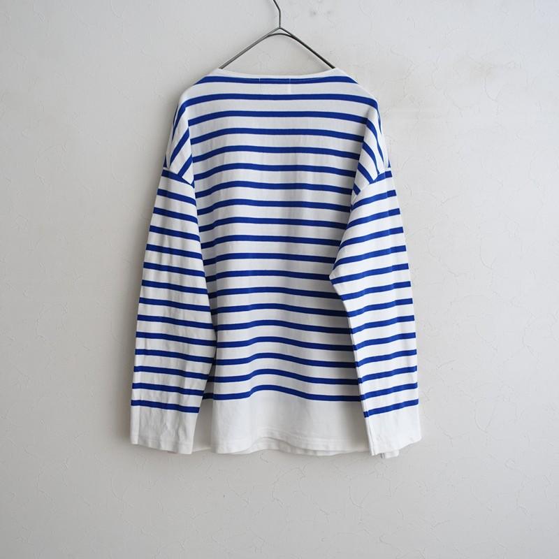 定価1.1万】カッコ Cacco *ラッセル編みワイドボーダー*ロングTシャツ