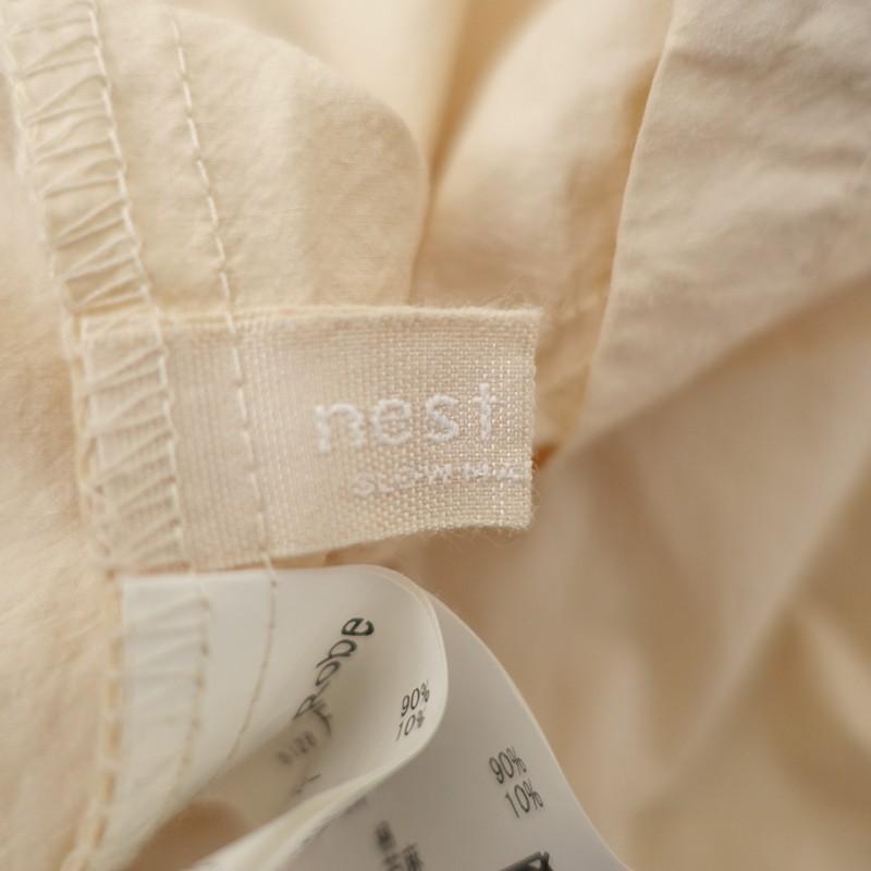 ネストローブ コットンラミー切替シャツワンピース nest Robe（ネストローブ） 【定価2.6万】ネストローブ *コットン