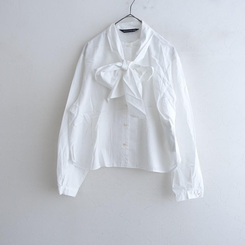 定価1.3万】ミズイロインド mizuiro-ind *ロングタイカラーシャツ 