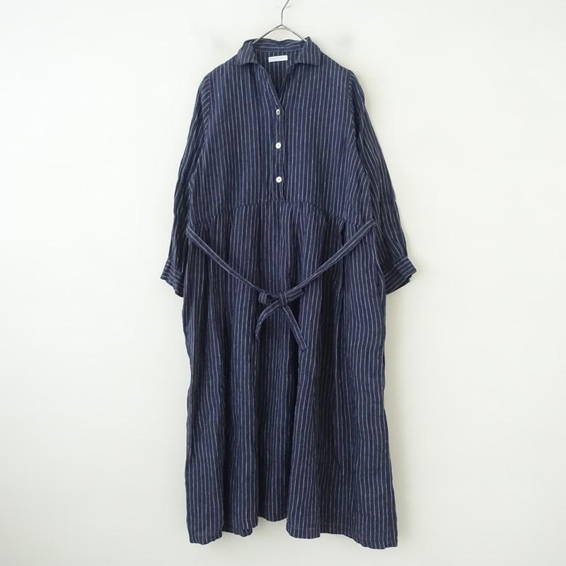 フォグリネンワーク fog linen work *リネンストライプシャツ