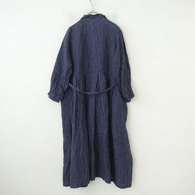 フォグリネンワーク fog linen work *リネンストライプシャツ