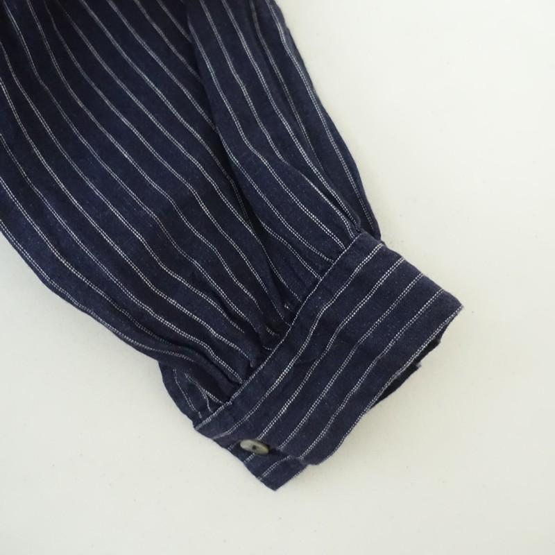 フォグリネンワーク fog linen work *リネンストライプシャツ