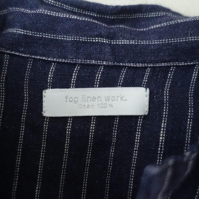 フォグリネンワーク fog linen work *リネンストライプシャツ