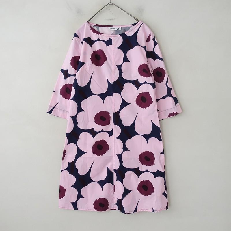 美品】マリメッコ marimekko *コットンウニッコワンピース*34