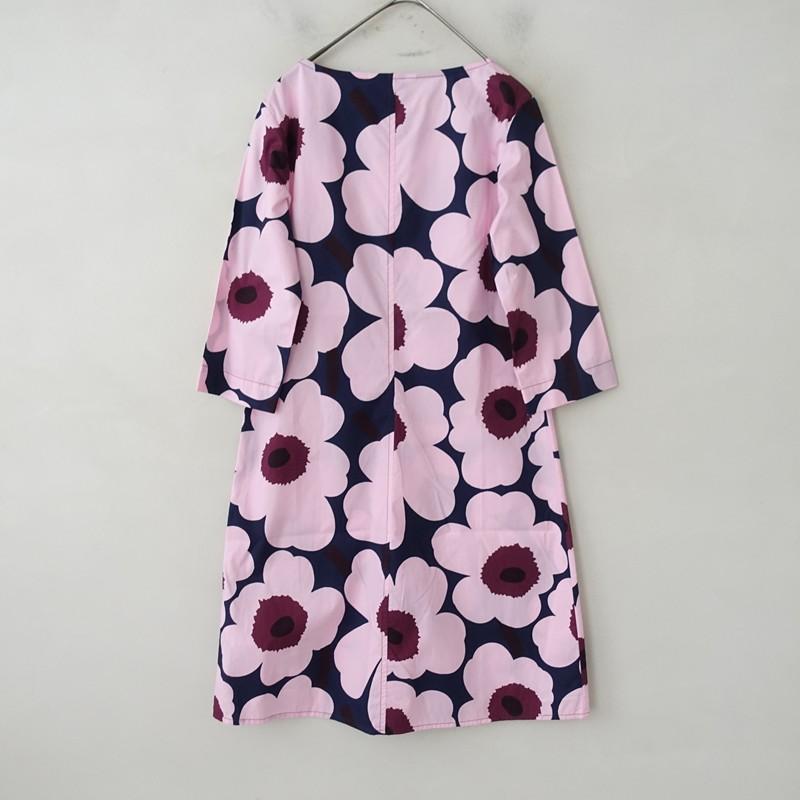 美品】マリメッコ marimekko *コットンウニッコワンピース*34