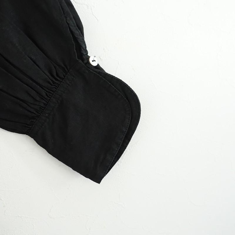 【美品】ネストローブ　ロングワンピース ブラック　麻100% 2way 羽織り nest Robe（ネストローブ） 【定価4.1万】ネストローブ *高密度リネン