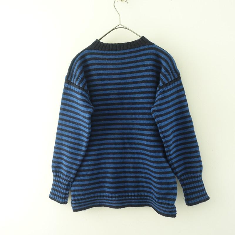 Le Tricoteur（ルトリコチュール） *ボーダーガンジーセーター*ニット