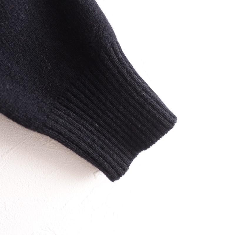 sacai（サカイ） *ハイネックシアープリーツ切り替えニットプル