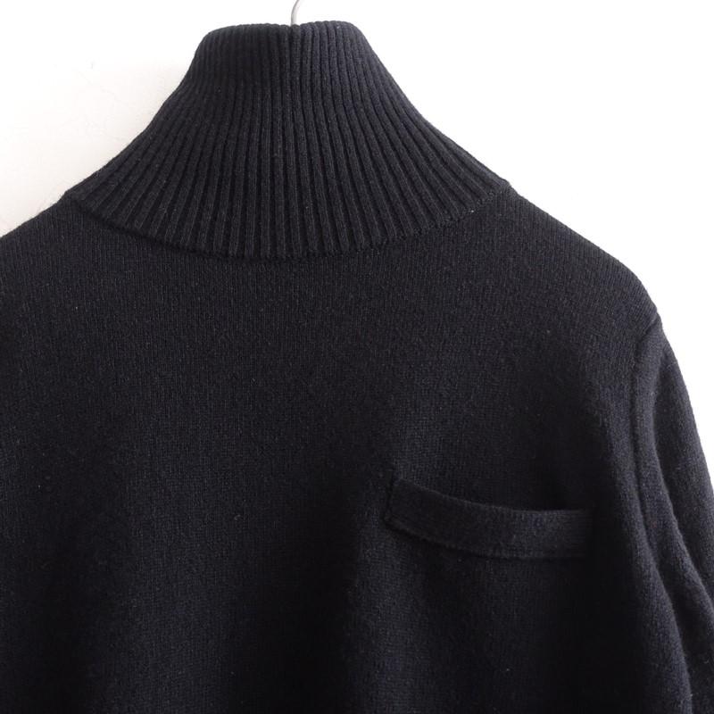 sacai（サカイ） *ハイネックシアープリーツ切り替えニットプル