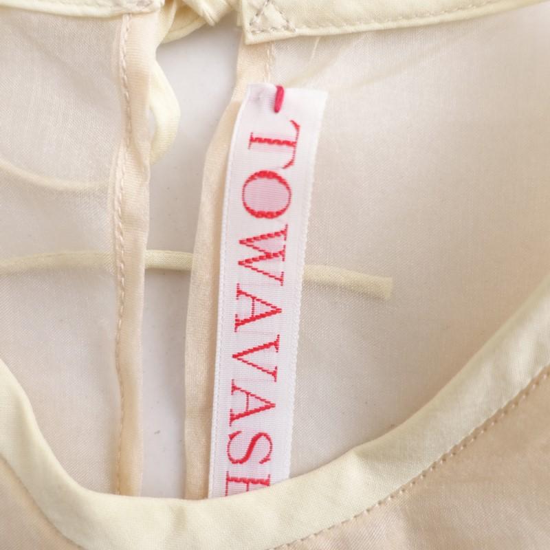 TOWAVASE 【定価6.4万】トワヴァーズ *Tablier Silk Organdie