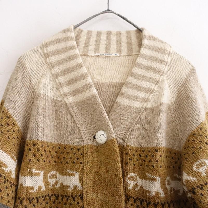 mina perhonen moon bear ニットワンピース mina perhonen（ミナペルホネン） *moon bear ウールニット