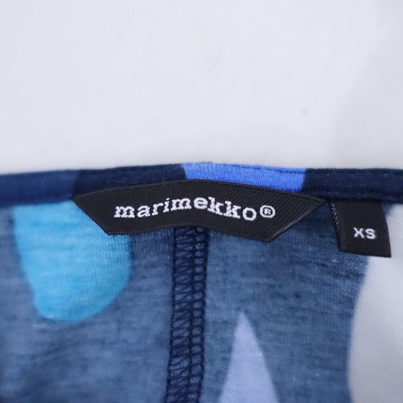 マリメッコ marimekko *Pisaroi ピサロイ カットソーワンピース*XS
