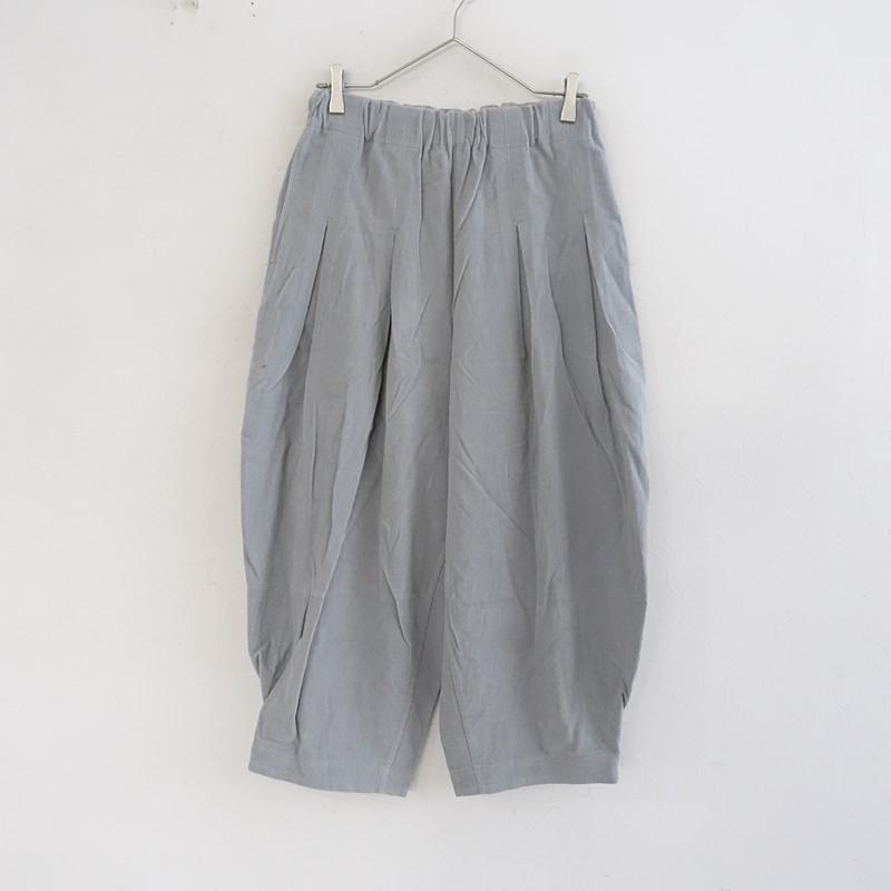 tumugu ソフトコーデュロイ ぽってりパンツ tumugu（ツムグ） 【美品/定価1.6万】ツムグ *ソフトコーデュロイぽっ