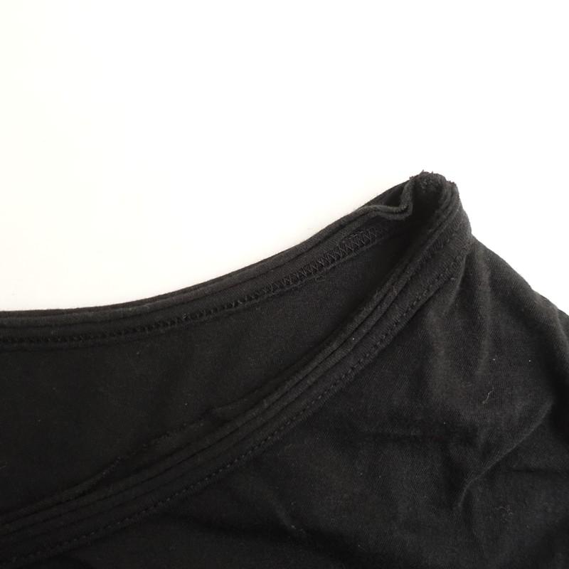 ワイズ Y's *アシンメトリー変形デザインTシャツ*2カットソー黒