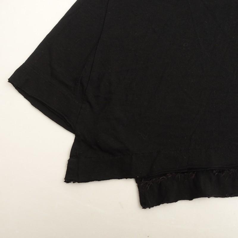 ワイズ Y's *アシンメトリー変形デザインTシャツ*2カットソー黒