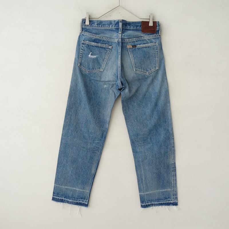 chimala（チマラ） *ダメージ加工コットンデニムパンツ*26ジーンズ