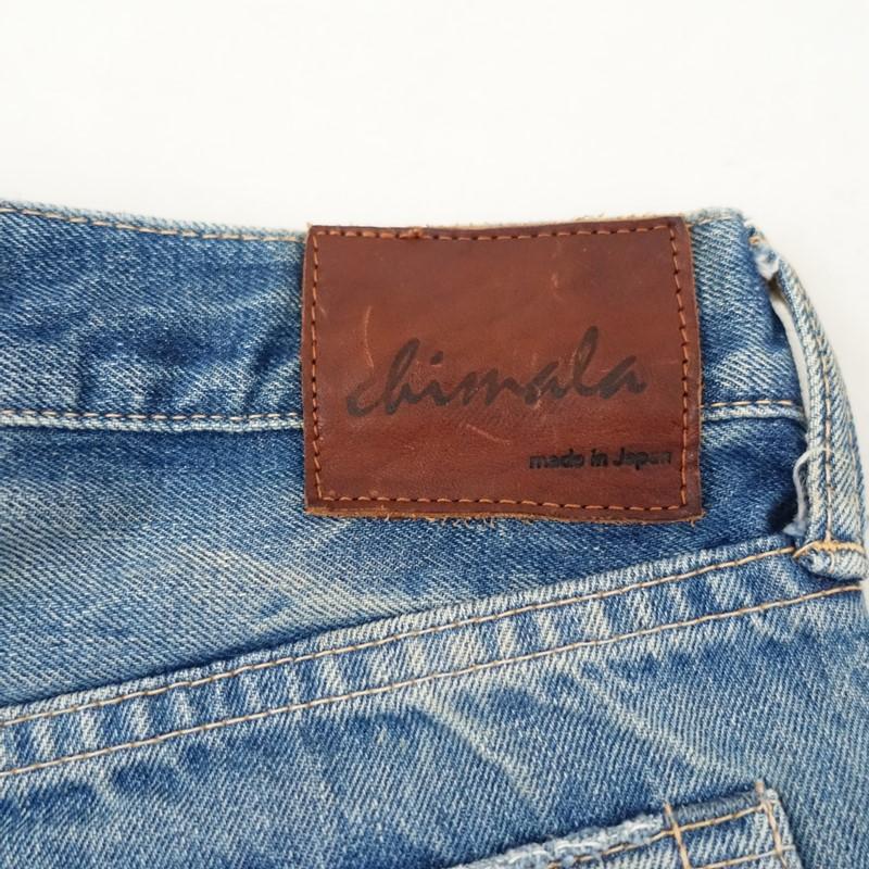 chimala（チマラ） *ダメージ加工コットンデニムパンツ*26ジーンズ