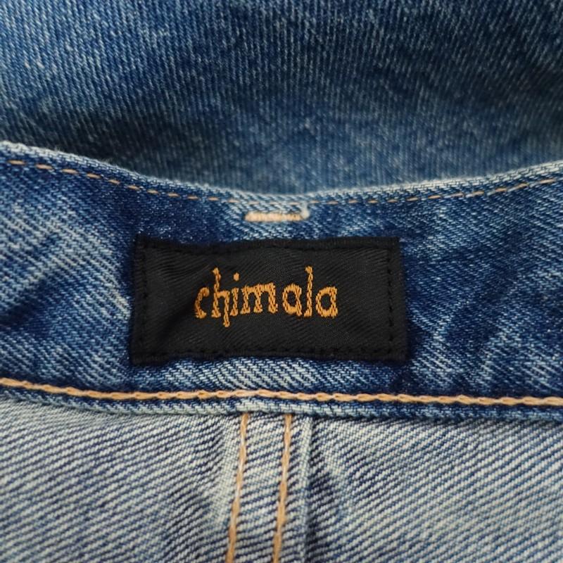 chimala（チマラ） *ダメージ加工コットンデニムパンツ*26ジーンズ