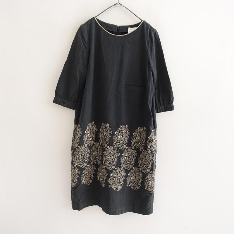 ミナペルホネンランドリー sometimes lucky ワンピース サイズ38 定価4.2万】ミナペルホネンランドリー mina perhonen laundry ワンピース