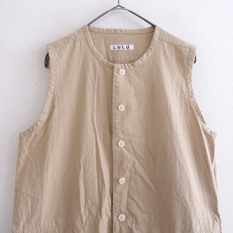 LULU ルル *オールインワンパンツ*ベージュサロペットパンツlulu works