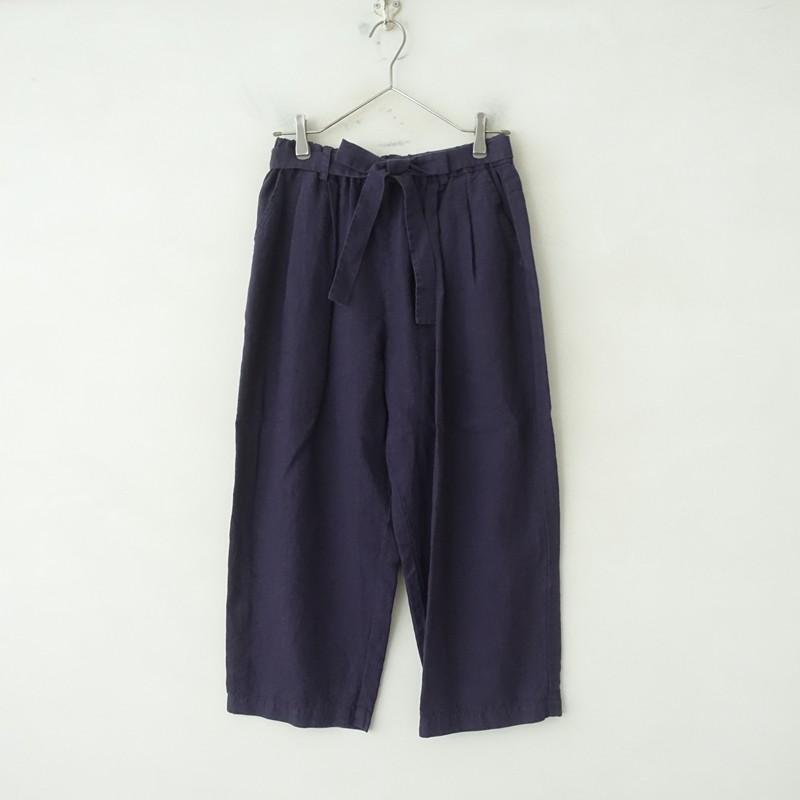 群言堂 リネンパレットワイドパンツ 麻70% 綿30% リネンパレットワイド