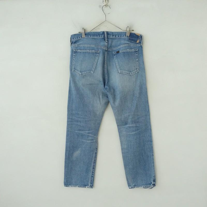 chimala（チマラ） *ヴィンテージ加工ストレートデニムパンツ*30