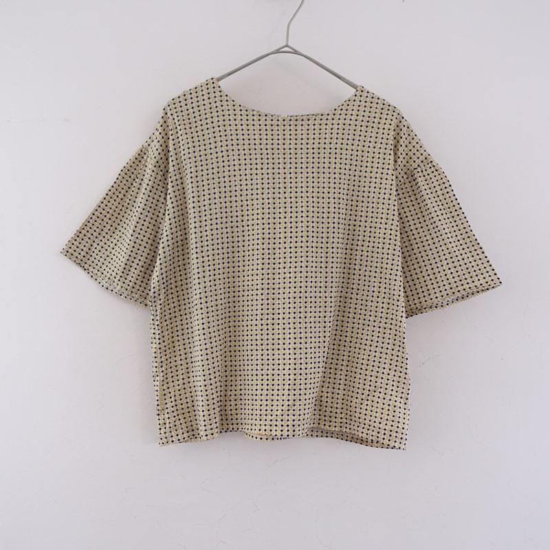 Sally Scott（サリースコット） *コットン総柄プリント半袖Tシャツ*M 