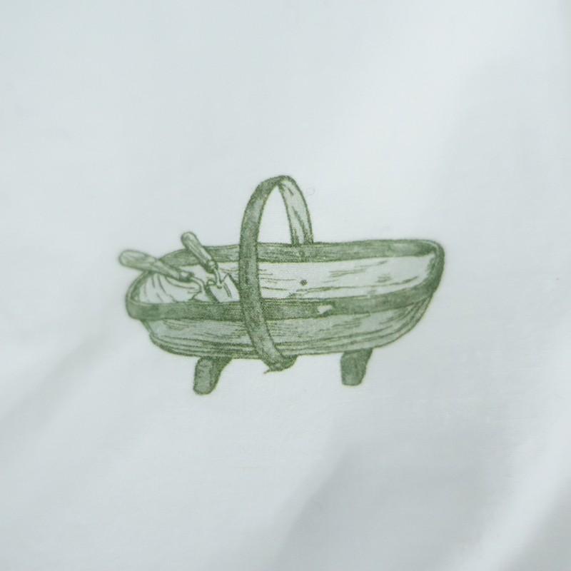 オールドマンズテーラー R&D.M.Co- *GREAT GREEN THUMB フリルカラー長袖シャツ*Mトップス綿麻ブラウス(1-2604-464)【92E62】の画像