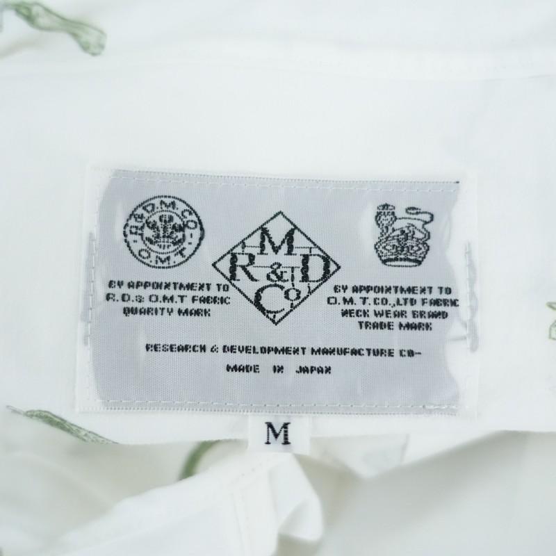 オールドマンズテーラー R&D.M.Co- *GREAT GREEN THUMB フリルカラー長袖シャツ*Mトップス綿麻ブラウス(1-2604-464)【92E62】の画像