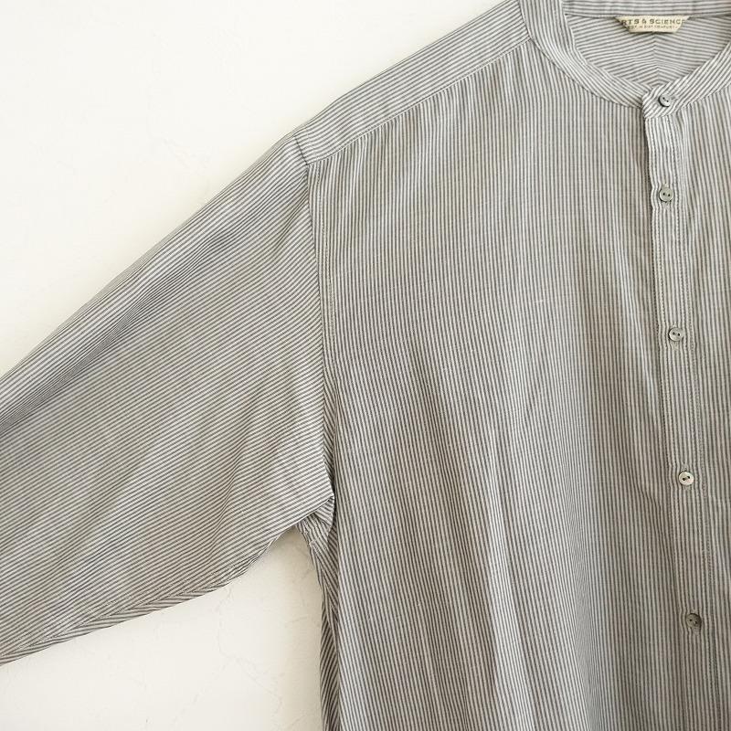 アーツ&サイエンス ARTS&SCIENCE *ストライプシャツワンピース*1薄手  