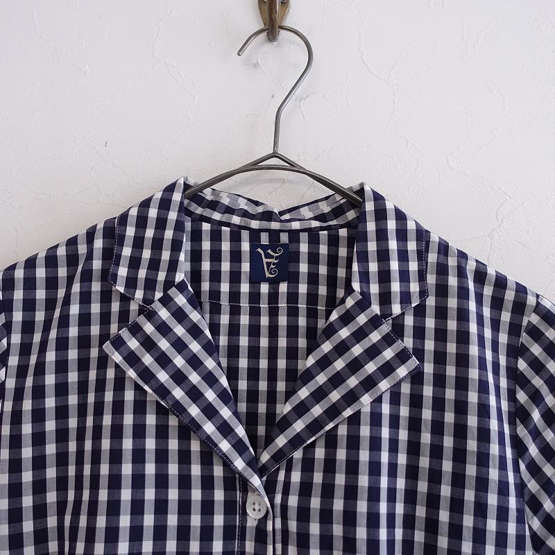 アードゥヴー Art de V. *コットンチェック柄ワンピース*36綿