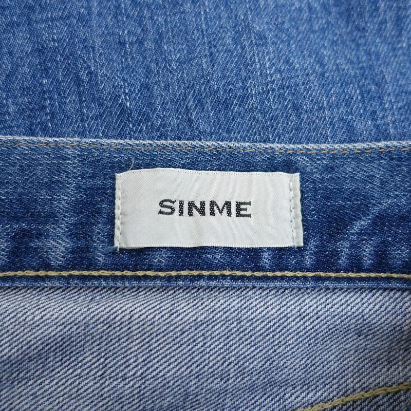 SINME シンメ *ダメージ加工セルビッチデニムパンツ*30