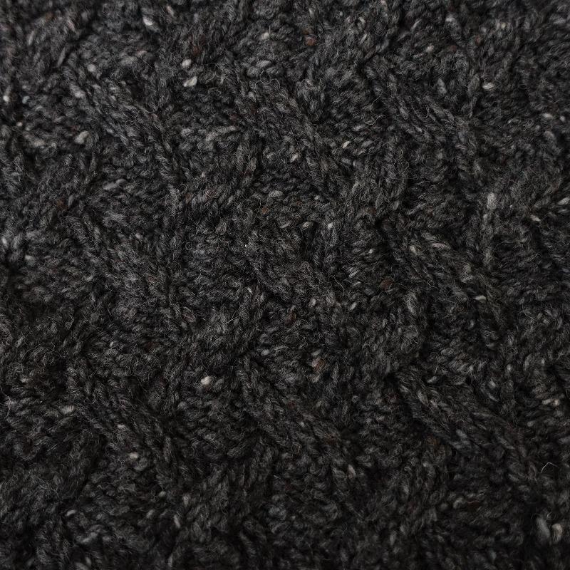 マコネル McConnell *ウールアラン編みタートルネックセーター*M斑入り