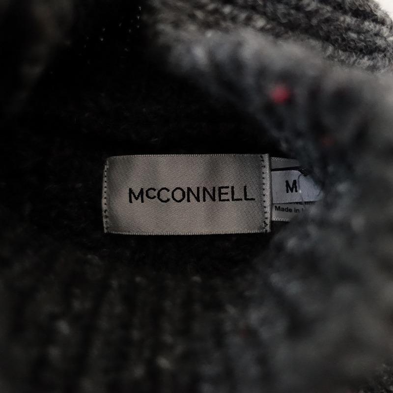 マコネル McConnell *ウールアラン編みタートルネックセーター*M斑入り