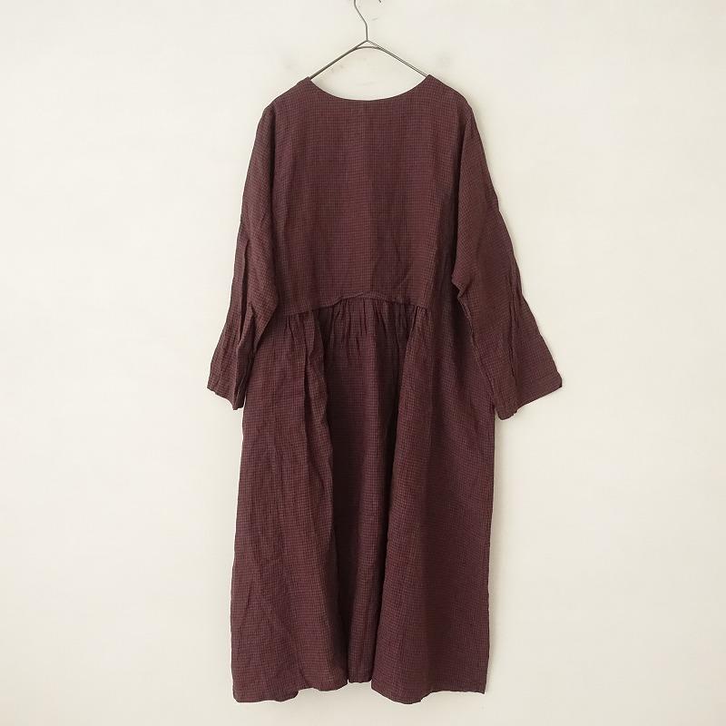 nest Robe 【2022/定価2.9万】ネストローブ *ギンガムチェックリネン  