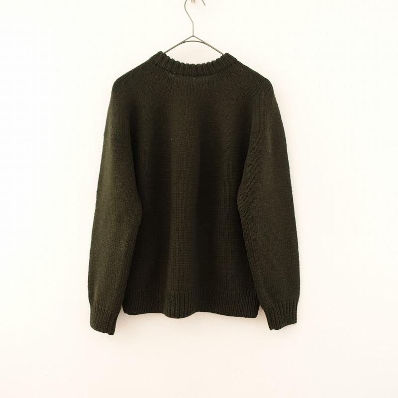COMOLI //【メンズ】コモリ *ウールモヘヤシルク求心編みプル COMOLI //【メンズ】コモリ *ウールモヘヤシルク求心編みプル