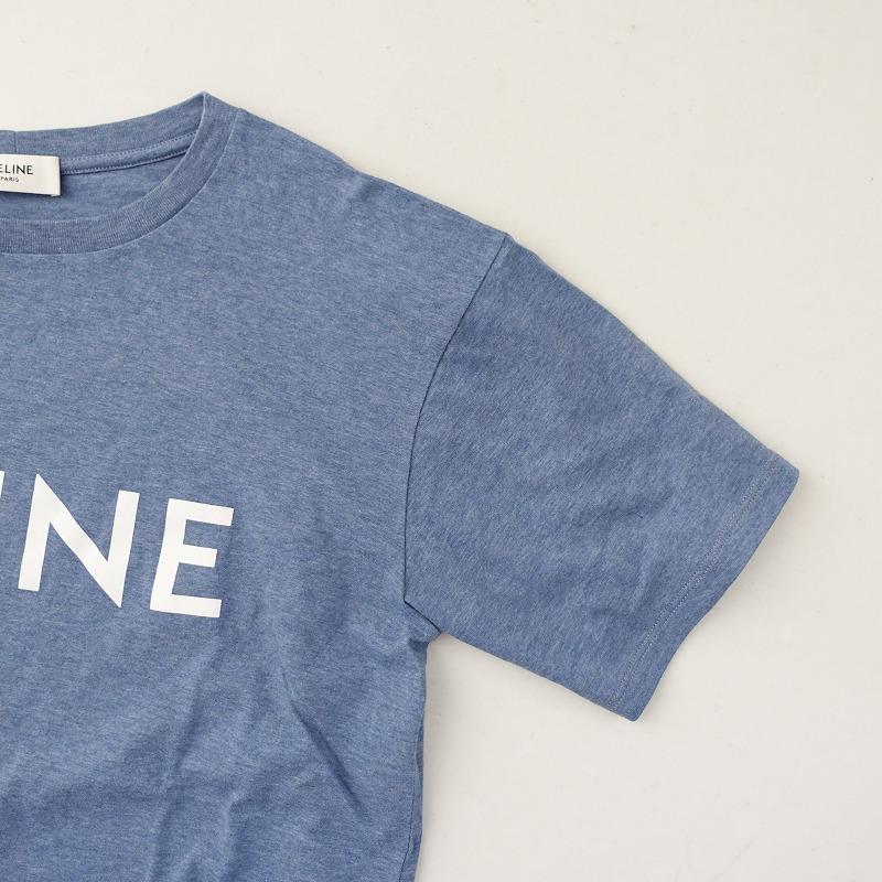 セリーヌ CELINE *ルーズフィットロゴプリントTシャツ*XXSライト セリーヌ CELINE *ルーズフィットロゴプリントTシャツ*XXSライト