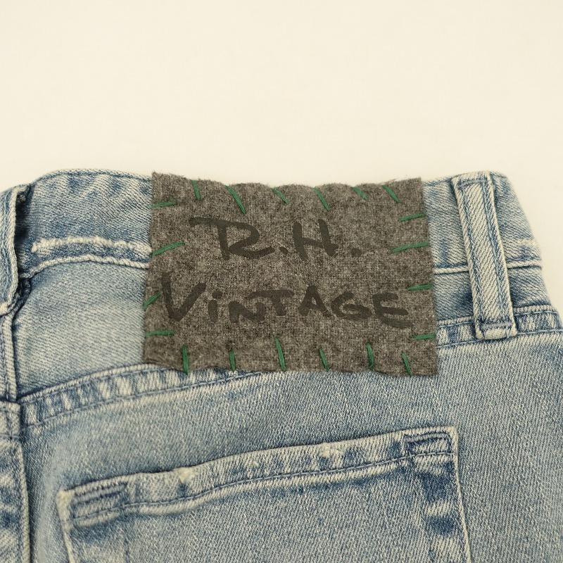 グリーンさま専用ロンハーマン ヴィンテージダメージデニムパンツ ロンハーマンヴィンテージ R.H. Vintage *ダメージ加工スリムデニム