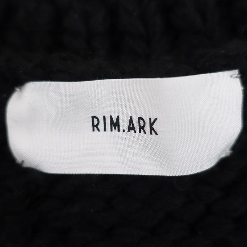 RIM.ARK //リムアーク *超極太ヤーンニットミドル丈カーディガン*F