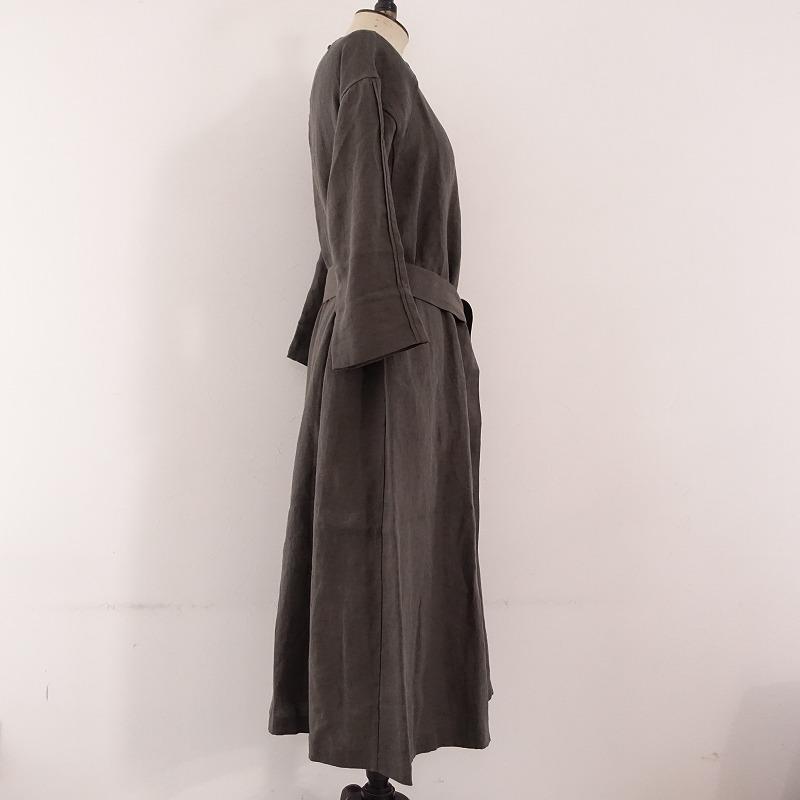フランジュール FRANCJOUR×KEYCO *LISA/ボートネックワンピース*麻 