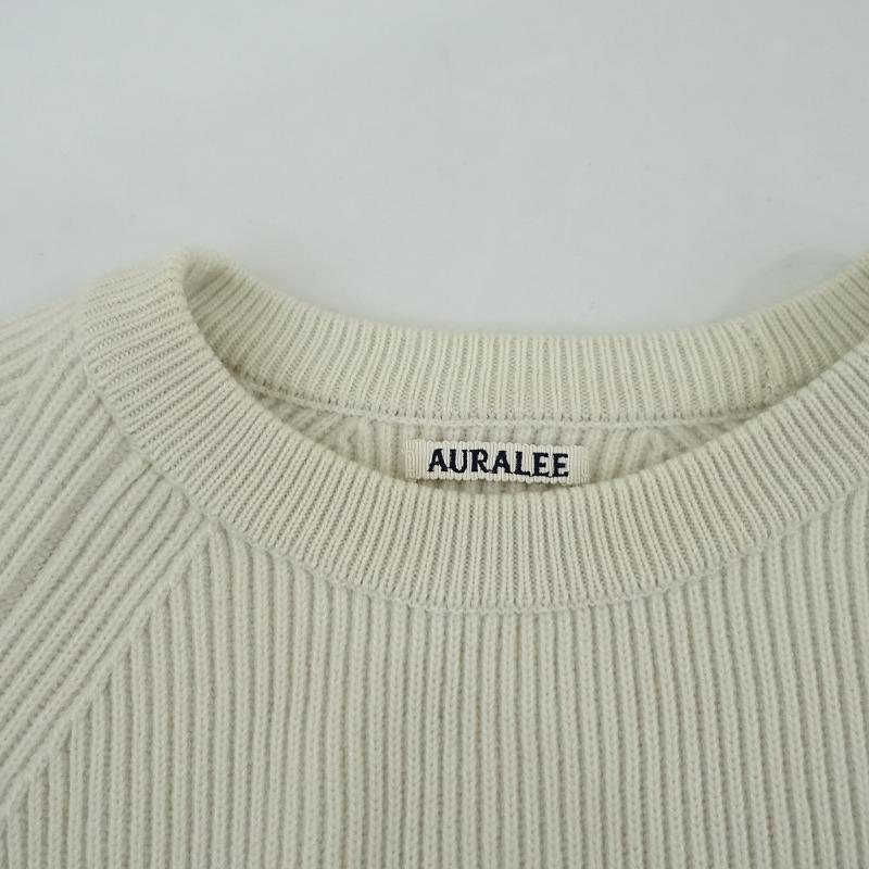 定価3.9万 AURALEE SUPER FINE WOOL RIB KNIT