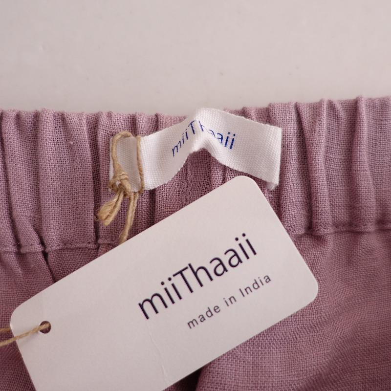 美品】ミーターイー miiThaaii *インドリネンチャンドライージーパンツ