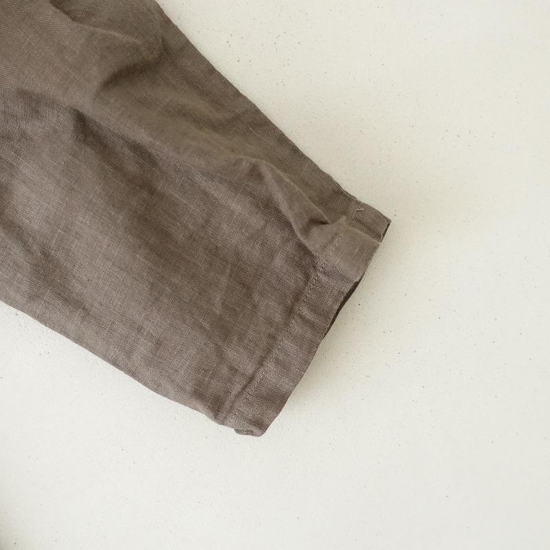 nest Robe（ネストローブ） *リネンシャーリングネックワンピース*F