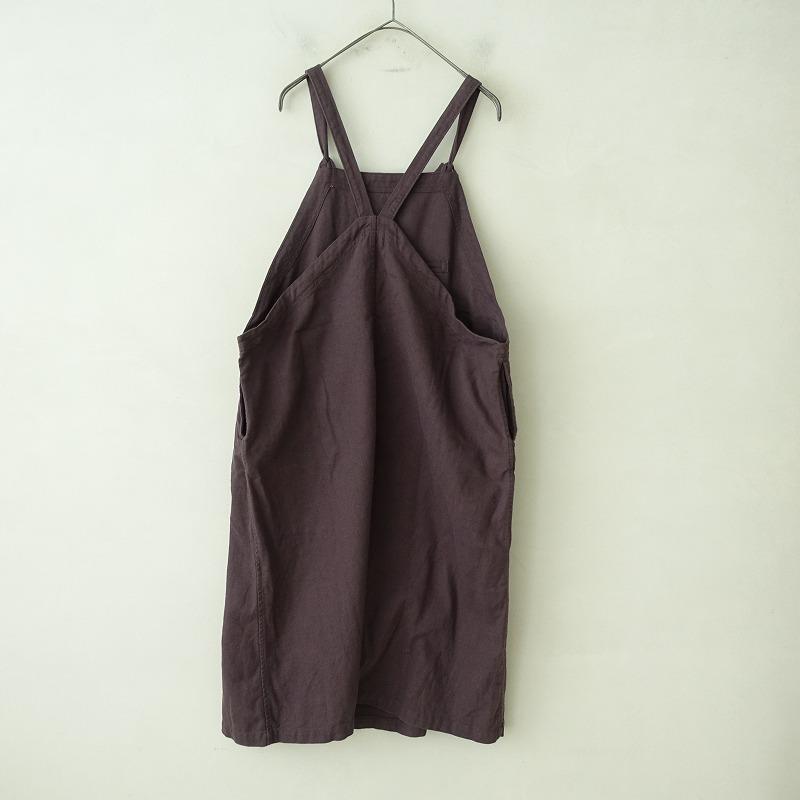 a+koloni エプロンワンピース 美品 a+koloni アラクリティーコロニー *起毛エプロンワンピース*F綿