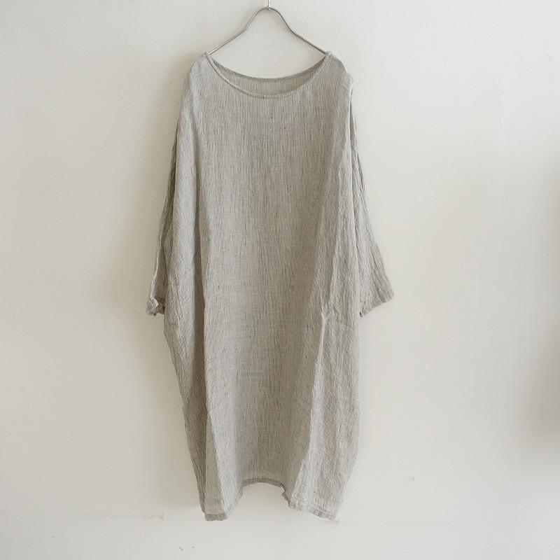 nest Robe（ネストローブ） *リネンピンストライプボートネック