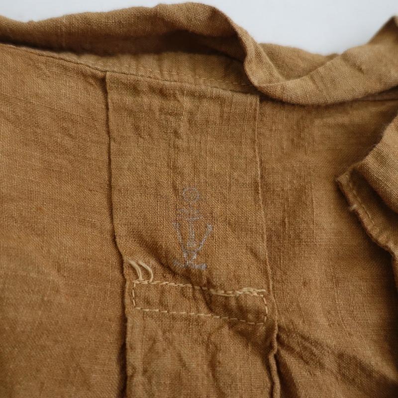 マキマロ *スキッパーネックノースリAラインワンピース*天然素材